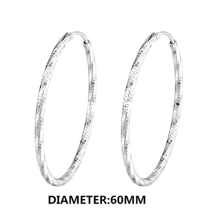 Fashion CZ Circle Hoop Earrings