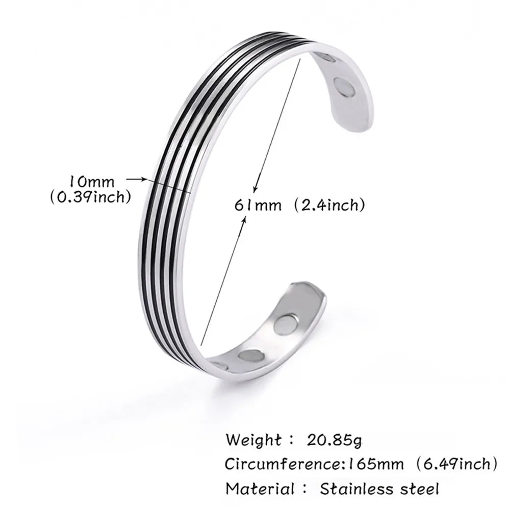 Men's Women Magnetic Stripe Cuff