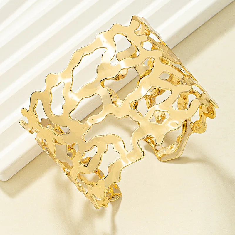 Metal Hollow Cuff Bracelet