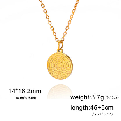 Round Pendant Necklace