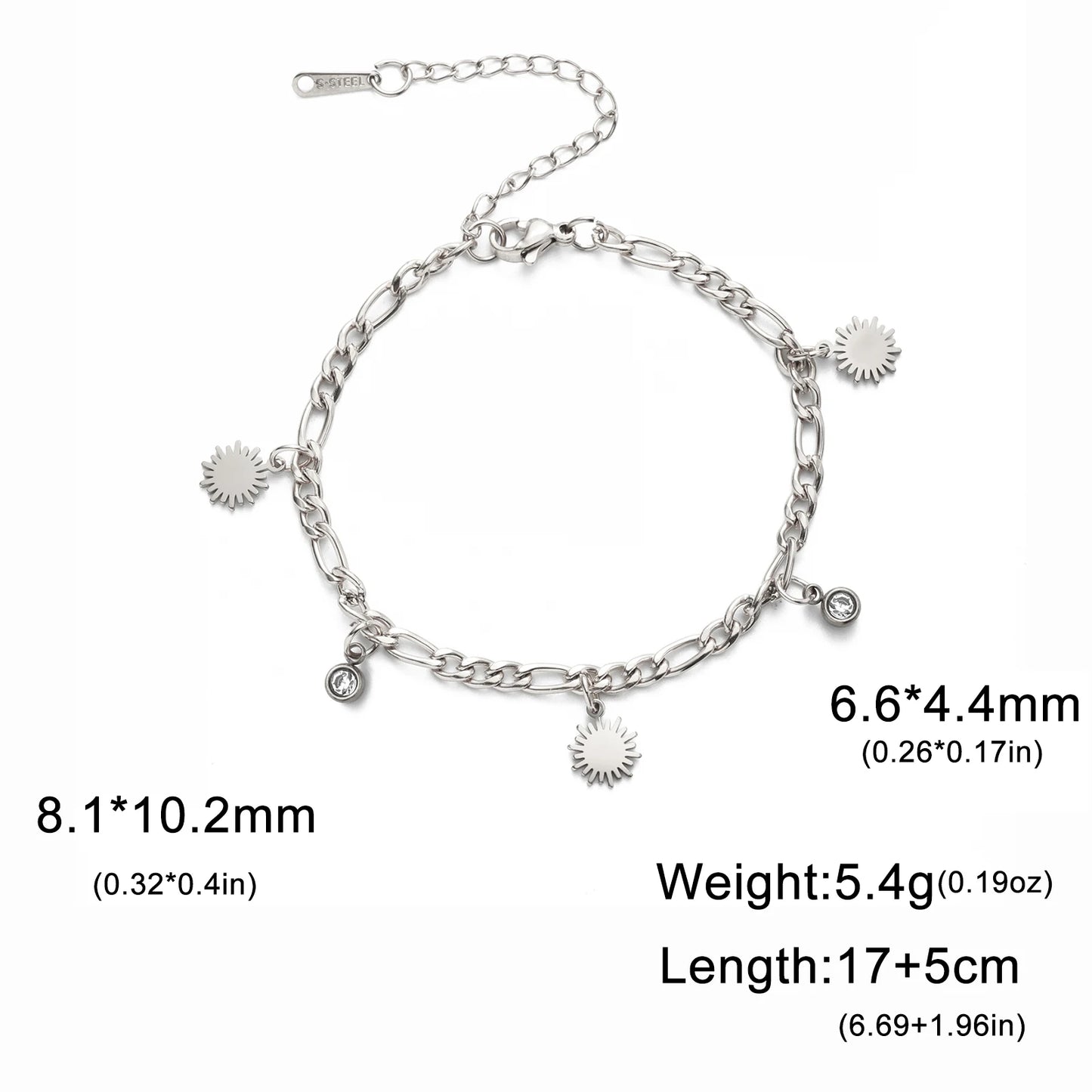 Zircon Stainless Steel Bracelet