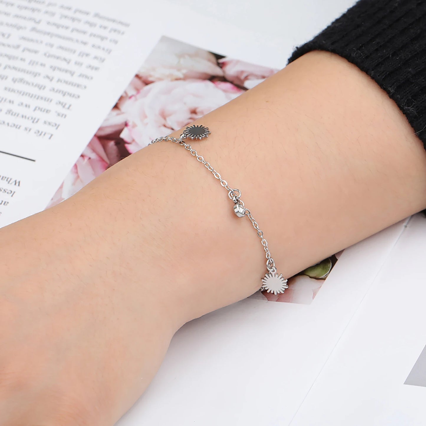 Zircon Stainless Steel Bracelet