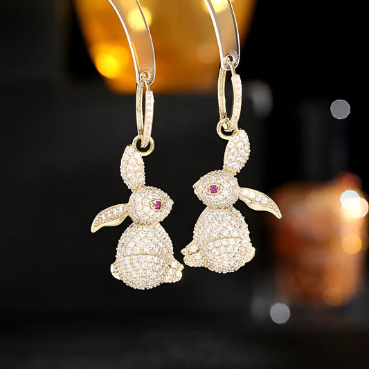 Bilincolor Luxurious Rabbit Earrings - JR NEST