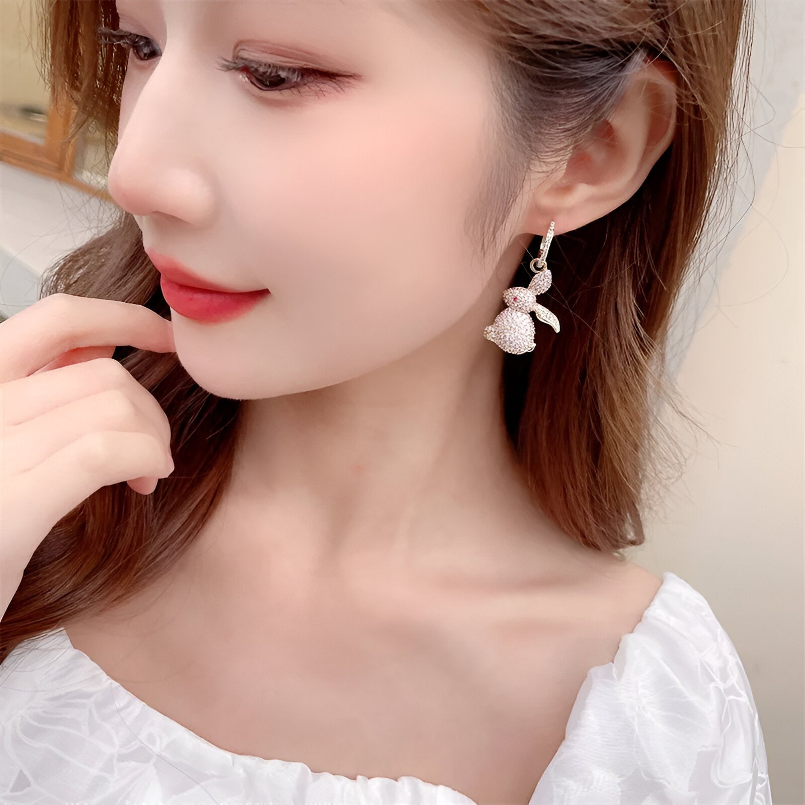 Bilincolor Luxurious Rabbit Earrings - JR NEST