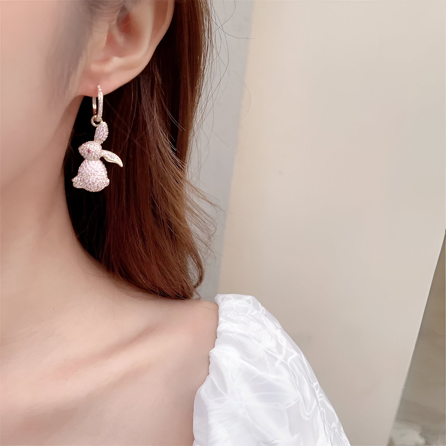 Bilincolor Luxurious Rabbit Earrings - JR NEST