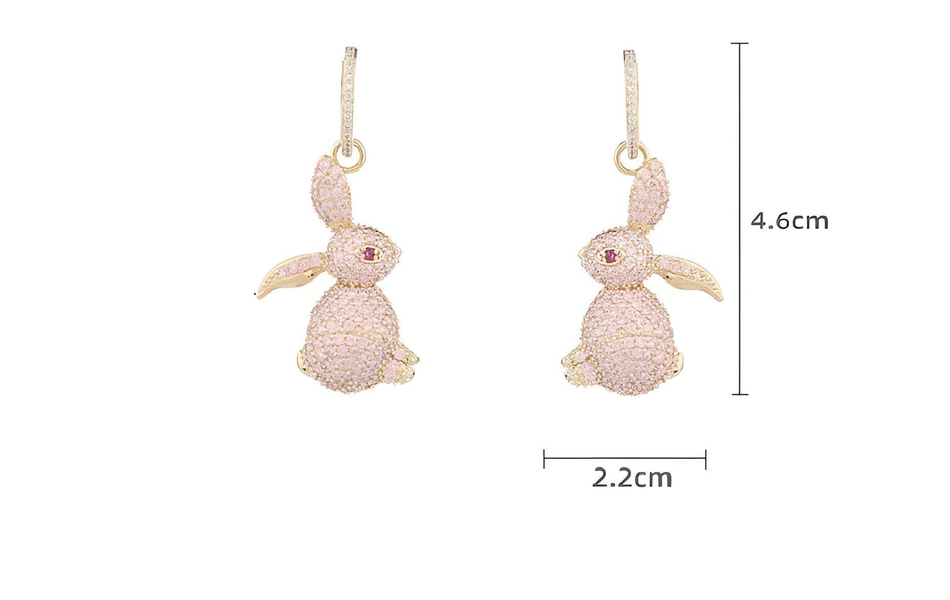 Bilincolor Luxurious Rabbit Earrings - JR NEST