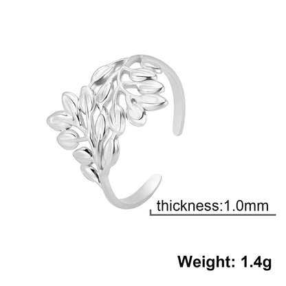 Adjustable Leaves Finger Ring