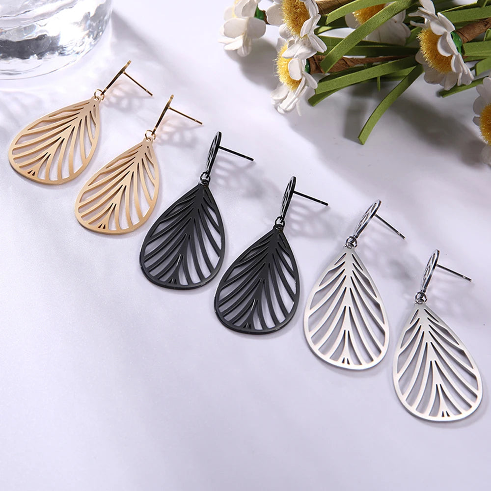 Long Drop Tree Earrings Jewelry