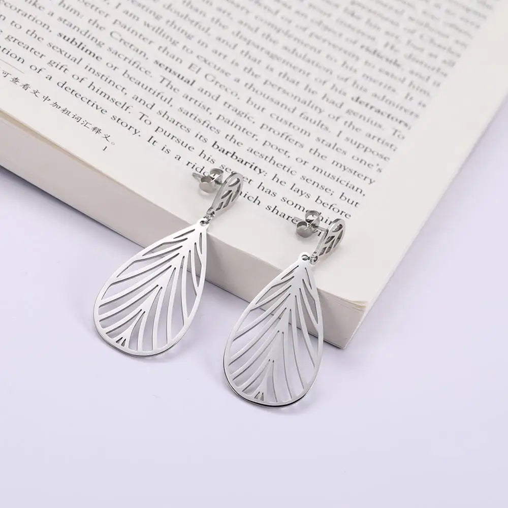 Long Drop Tree Earrings Jewelry