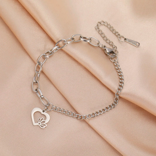 Lotus Heart Jewelry Bracelet