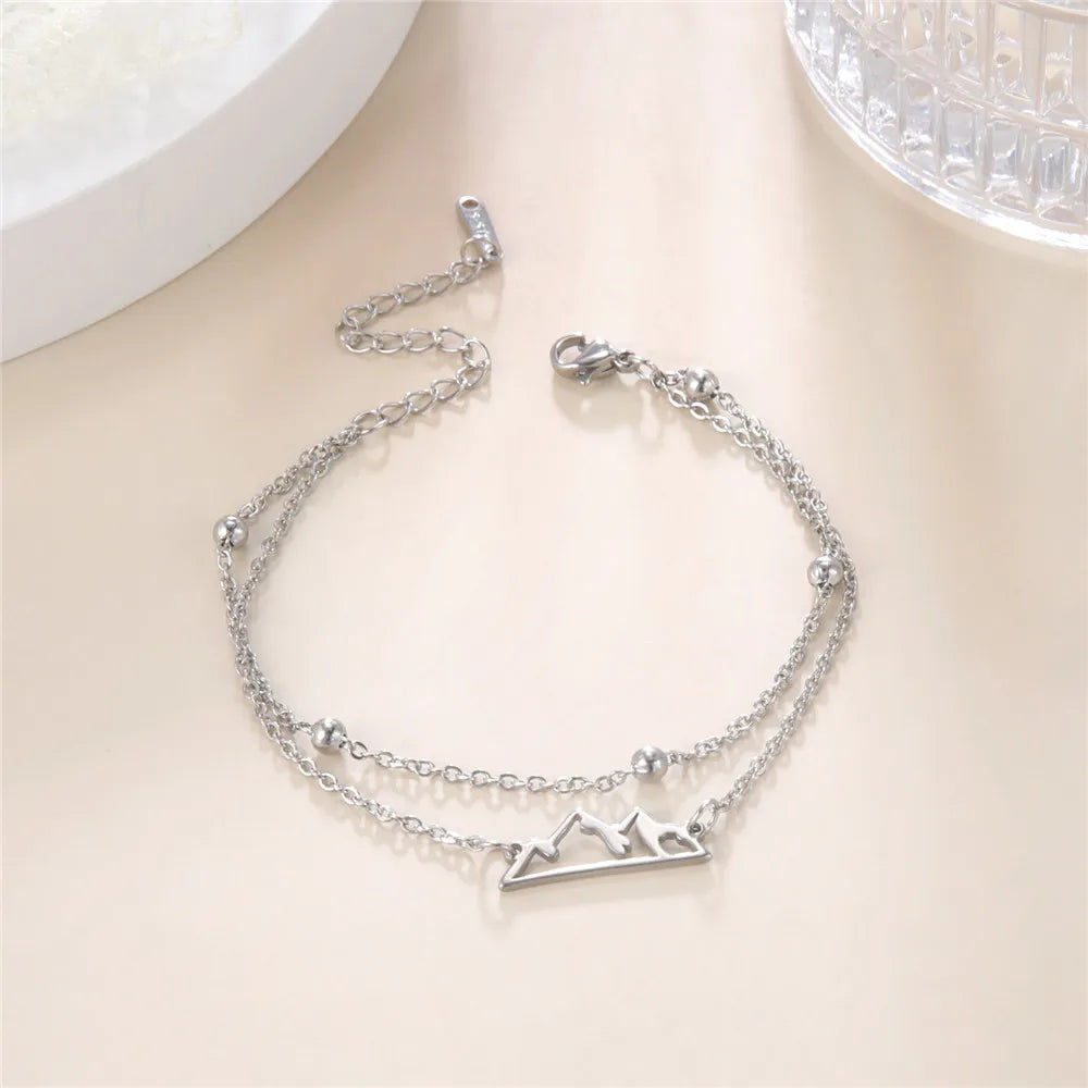 Stainless Steel Mountain Bracelet