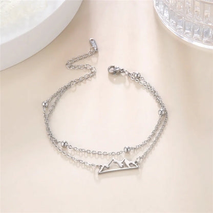 Stainless Steel Mountain Bracelet