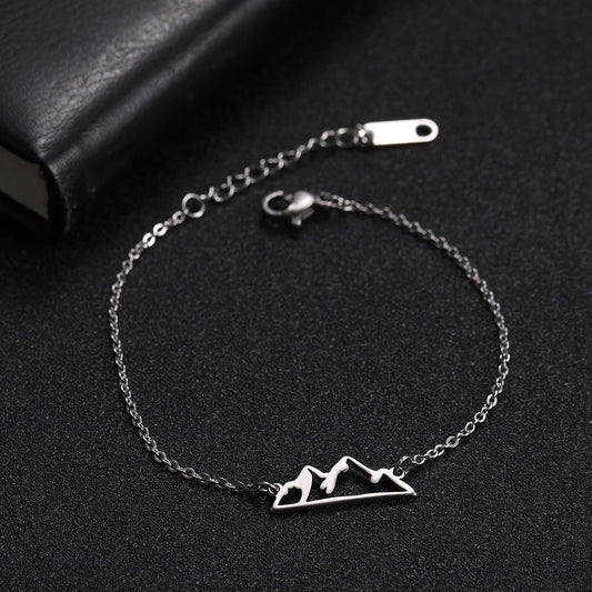 Stainless Steel Mountain Bracelet