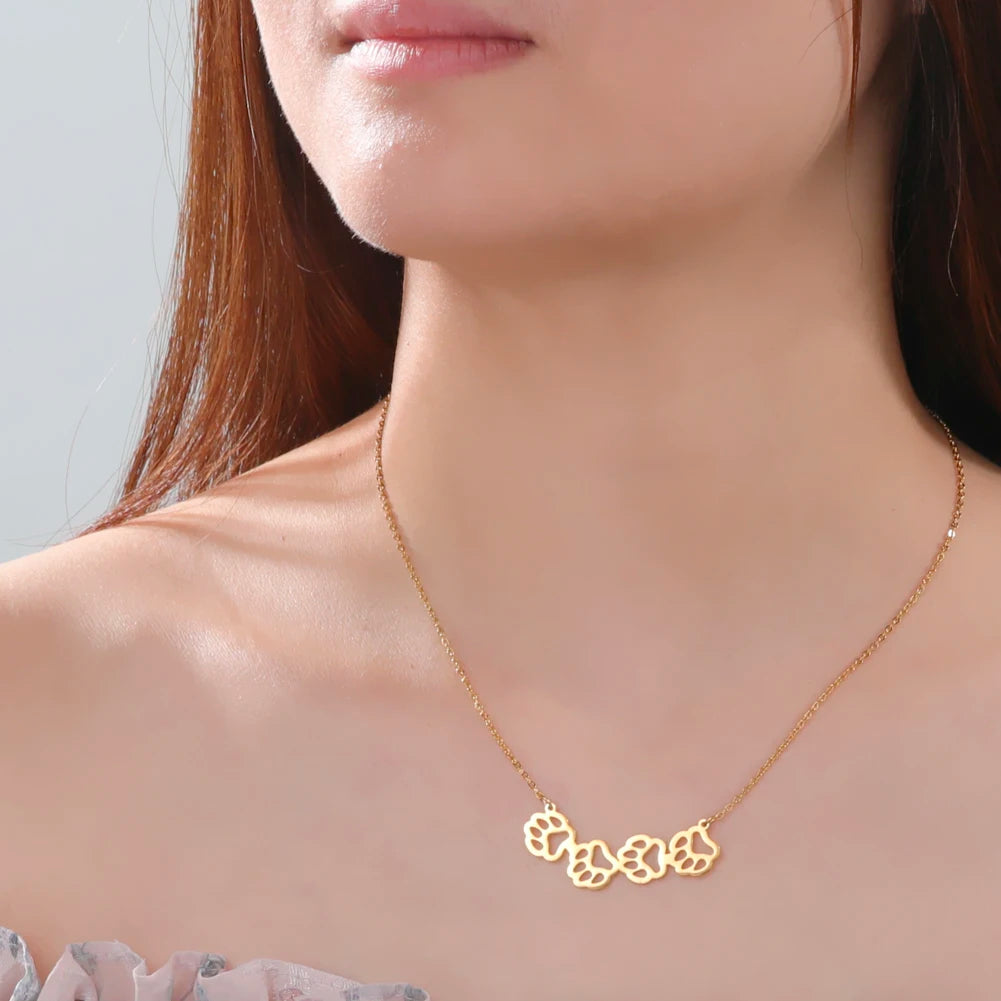 Cute Animal Paw Choker Necklace