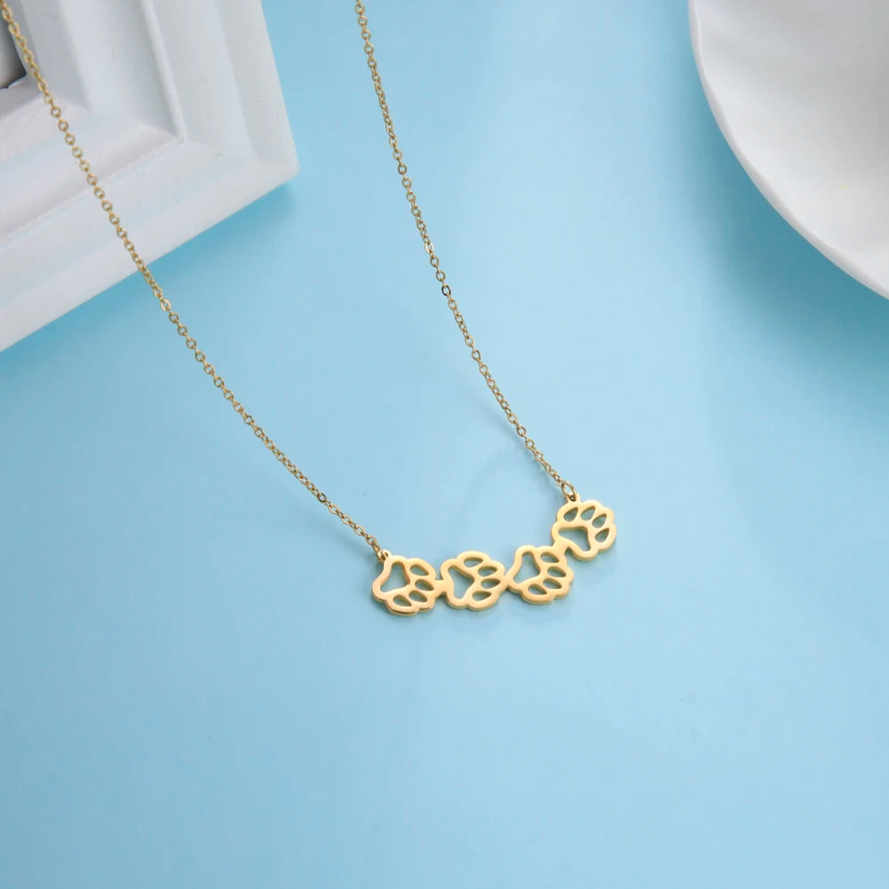 Cute Animal Paw Choker Necklace