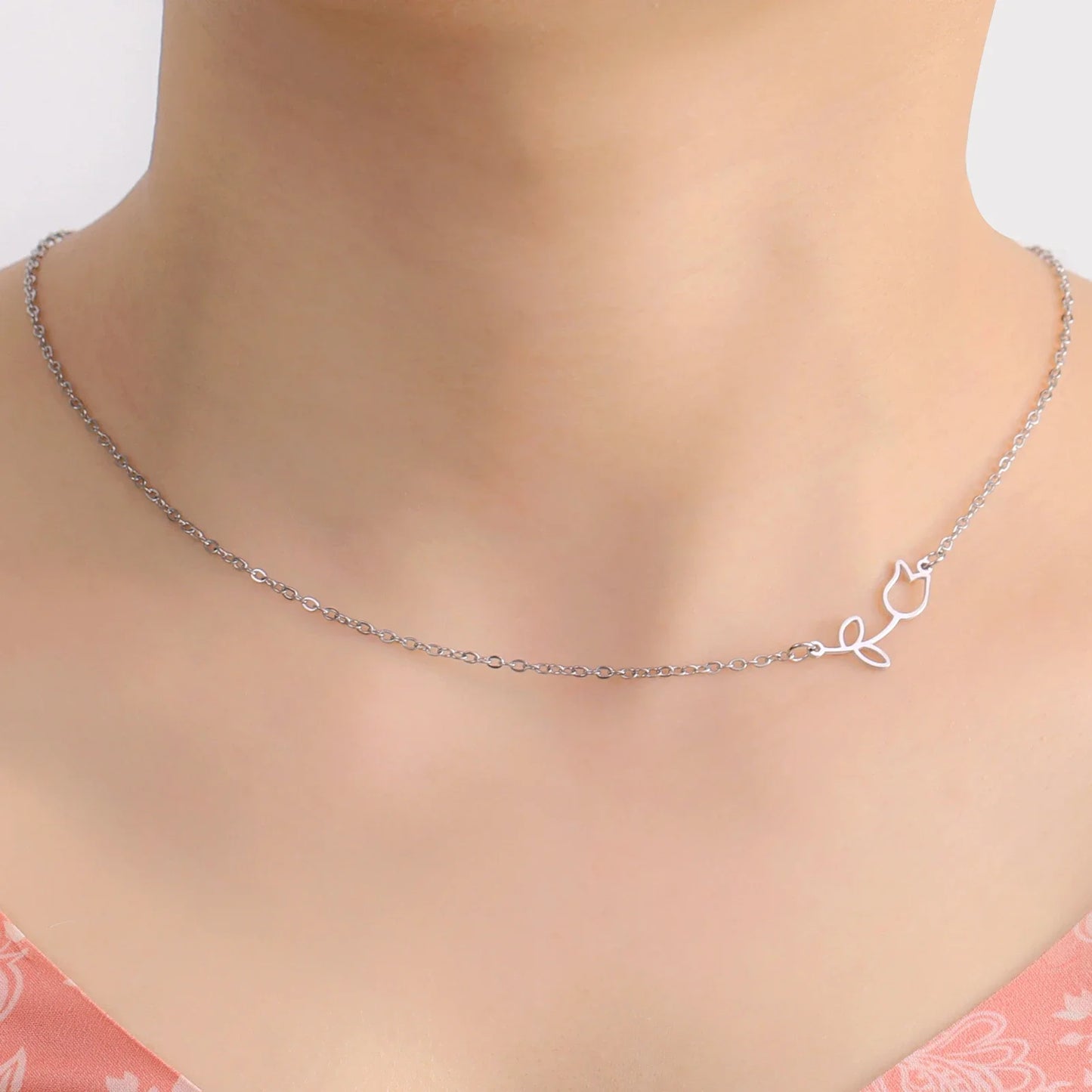 Stainless Steel Tulip Choker