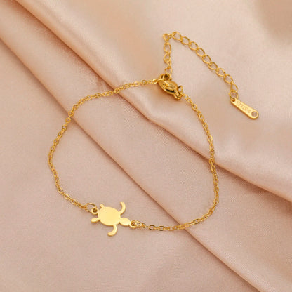 Gold Turtle Animal Bracelet