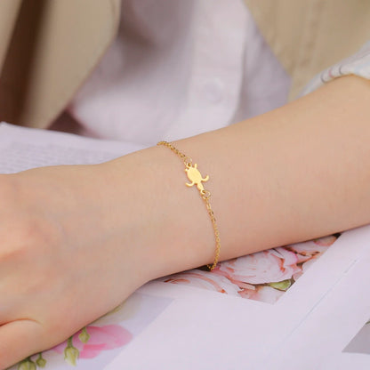 Gold Turtle Animal Bracelet