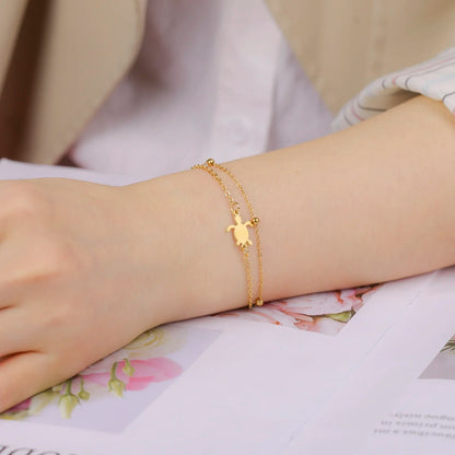 Gold Turtle Animal Bracelet