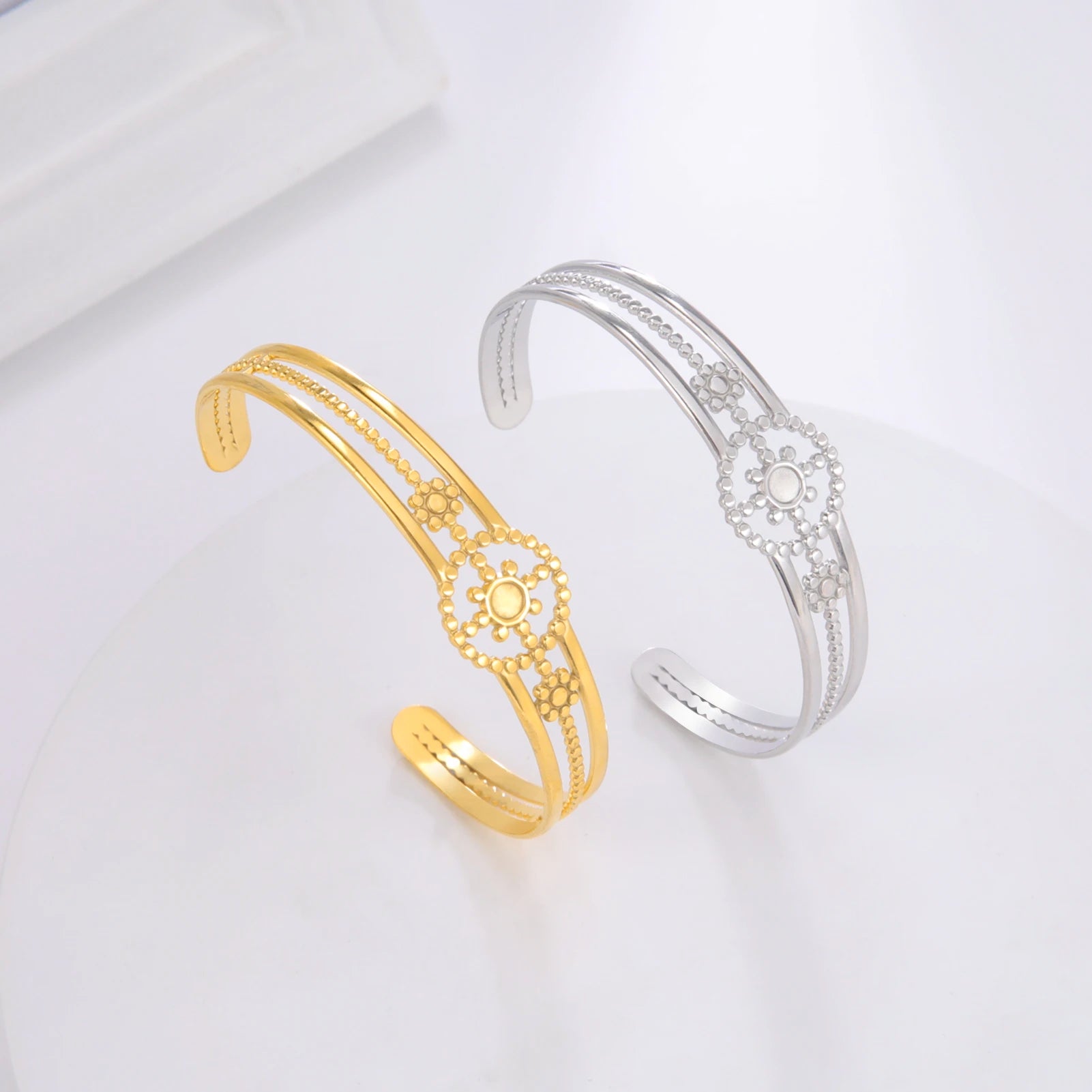 Adjustable Sun Wide Bangle