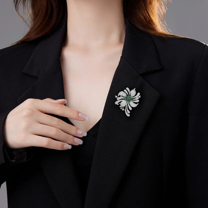 Inlay Festival Flower Brooch