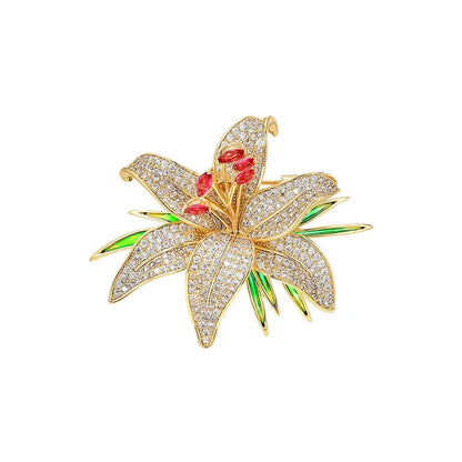 Exquisite Luxury Flower Brooch