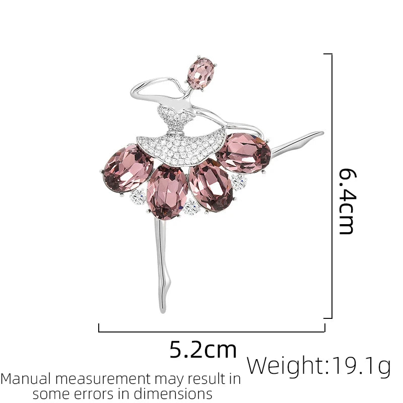 Ballet-Dancer Design Brooch