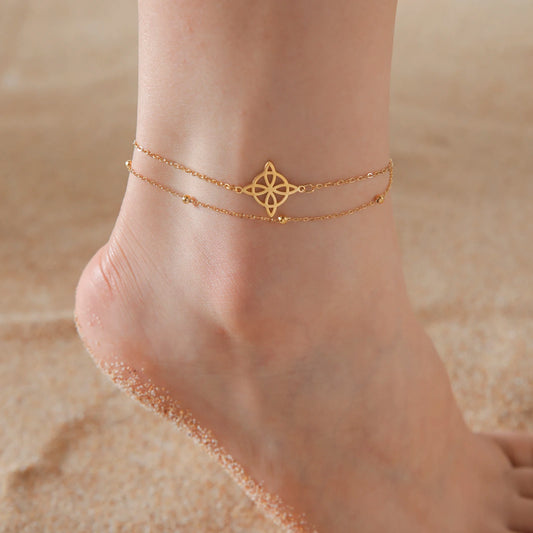 Stainless Steel Witch Anklet