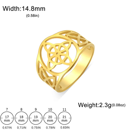 Celtic Knot Amulet Ring