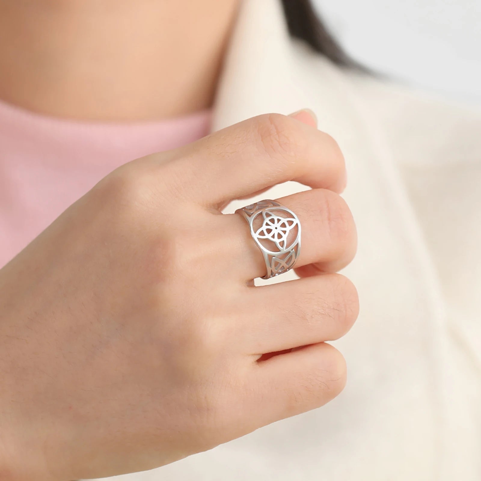 Celtic Knot Amulet Ring