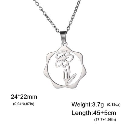 Floral Pendant Jewelry