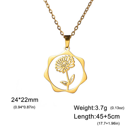 Floral Pendant Jewelry