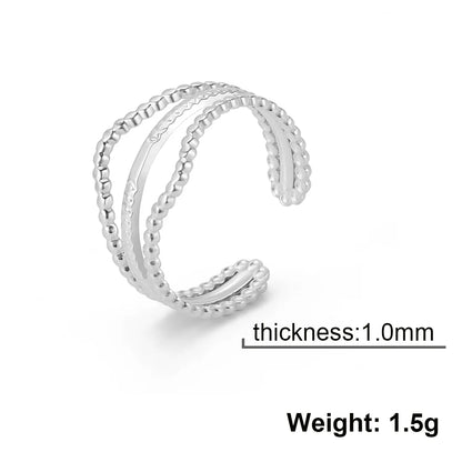 Adjustable Irregular Lines Rings