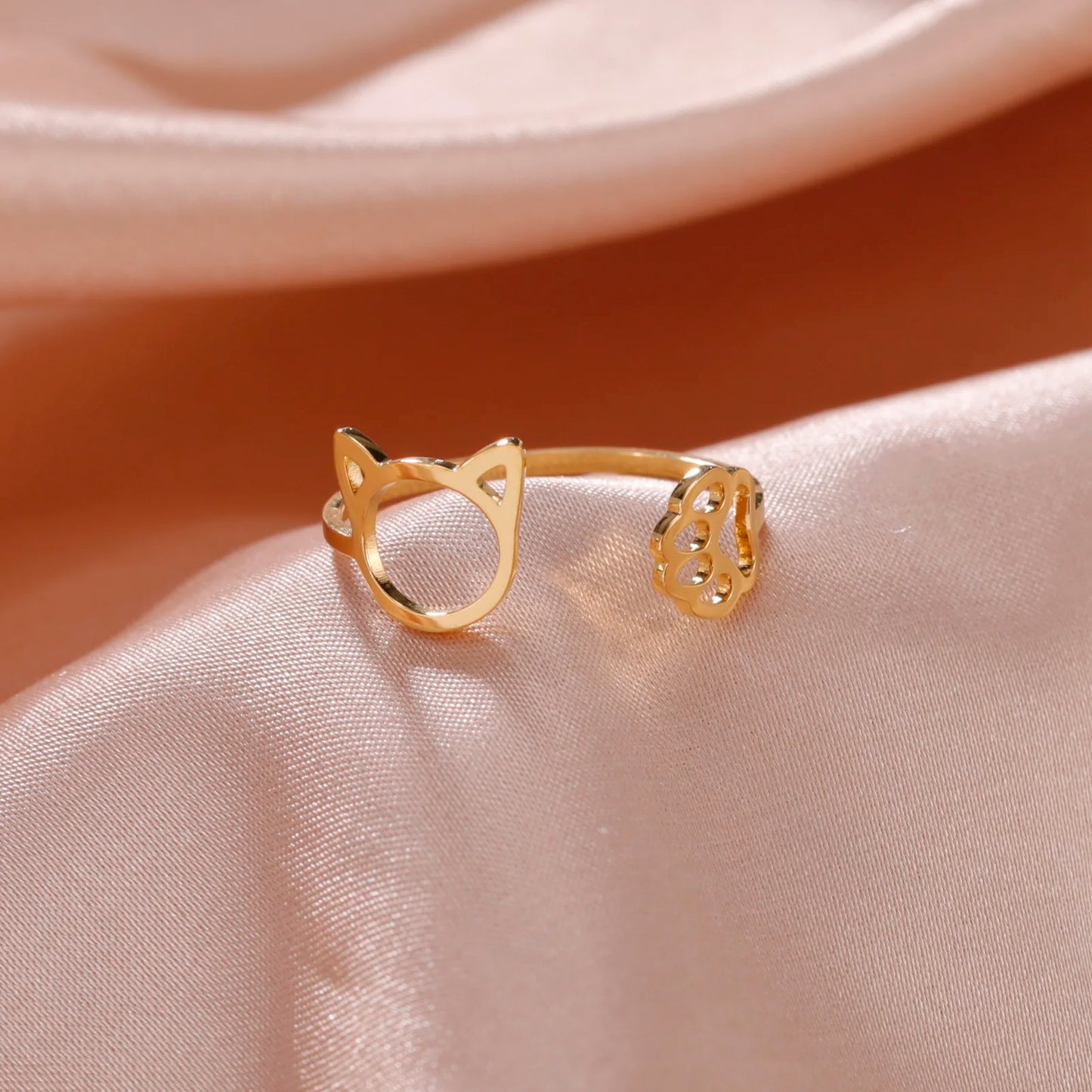 Gold Open Finger Rings
