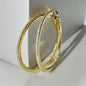 Classic Zircon Hoop Earrings