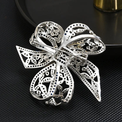 Bow Fashion Inlaid Brooch