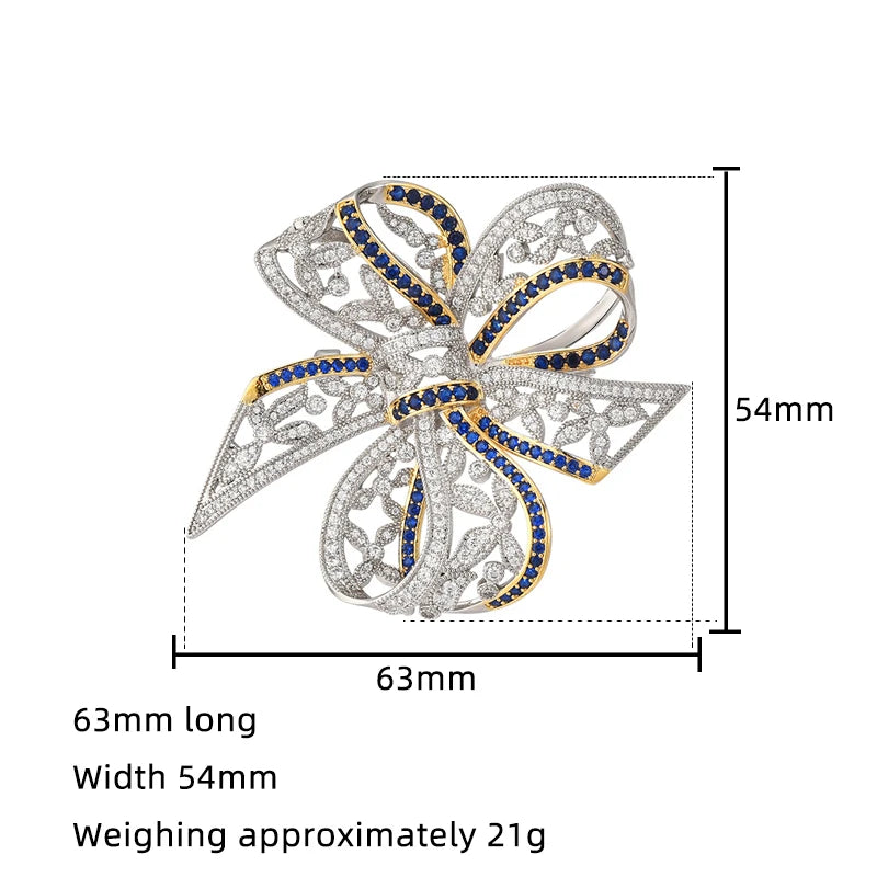 Bow Fashion Inlaid Brooch