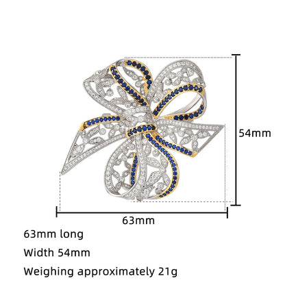 Bow Fashion Inlaid Brooch