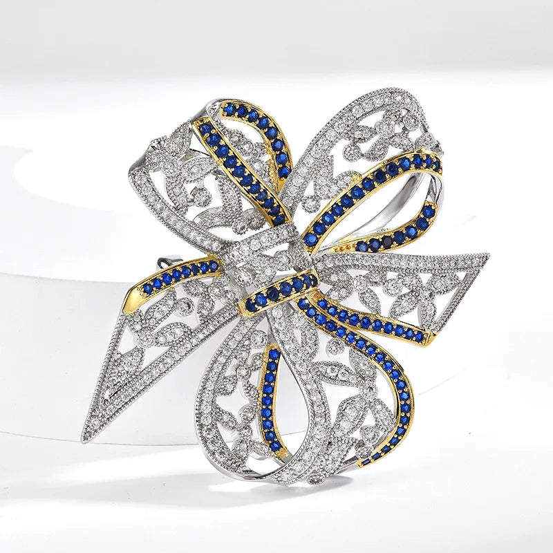 Bow Fashion Inlaid Brooch