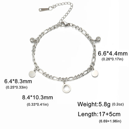 Figaro Chain Zircon Bracelet