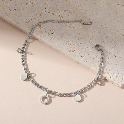 Figaro Chain Zircon Bracelet